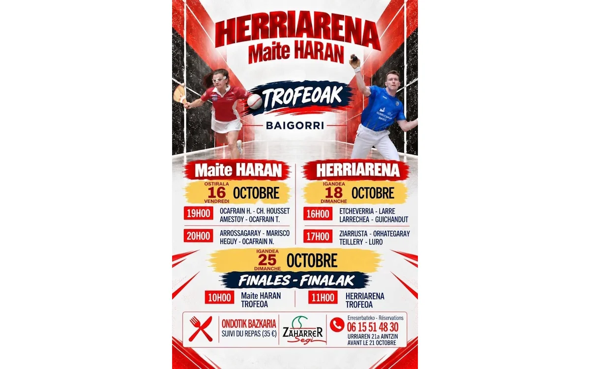 Trophée Maité Haran et Herriarena: Basque Pelota Finals