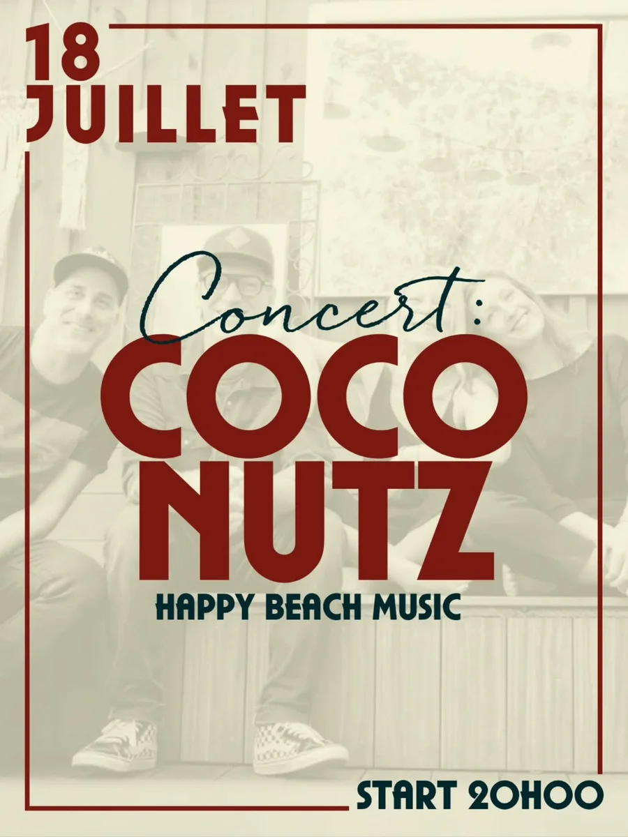 Concert des CocoNutz : Happy Beach Music au Café de Paris