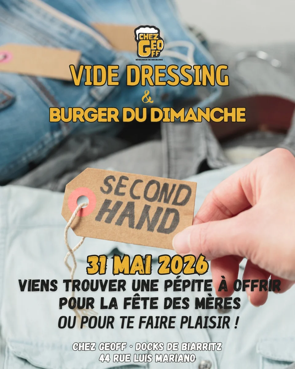 Vide-dressing chez Geoff (31 mai 2026)
