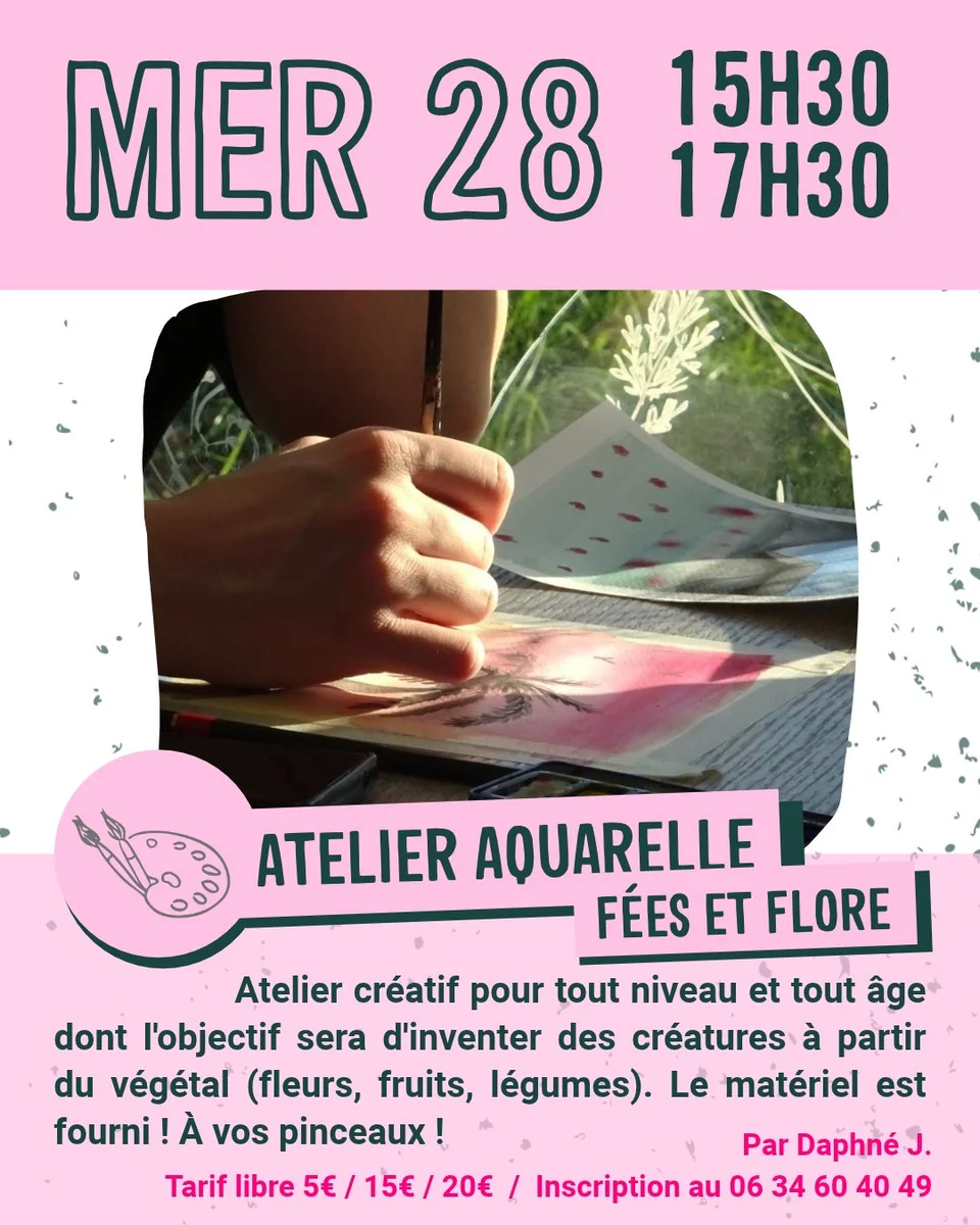 Atelier Aquarelle : Fées et Flore