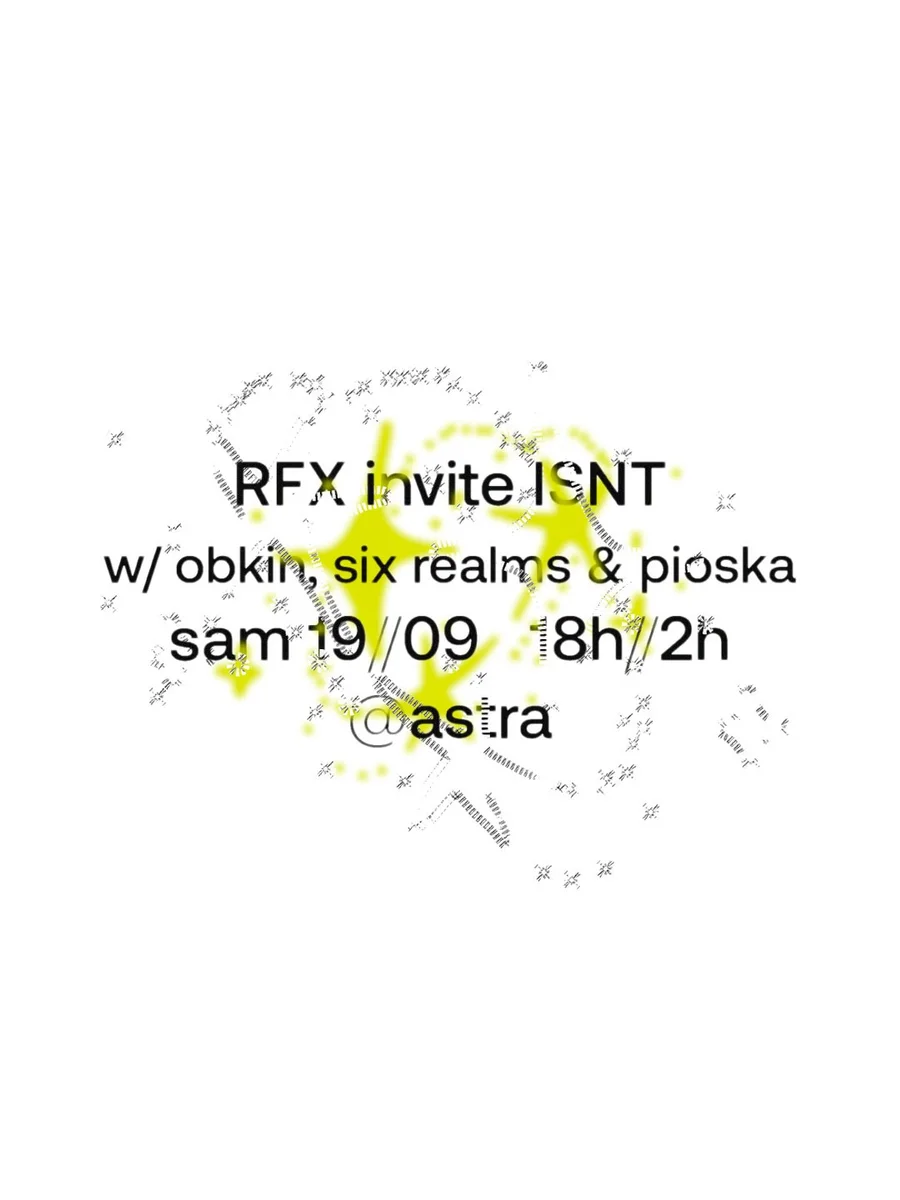RFX Residency w/ ISNT