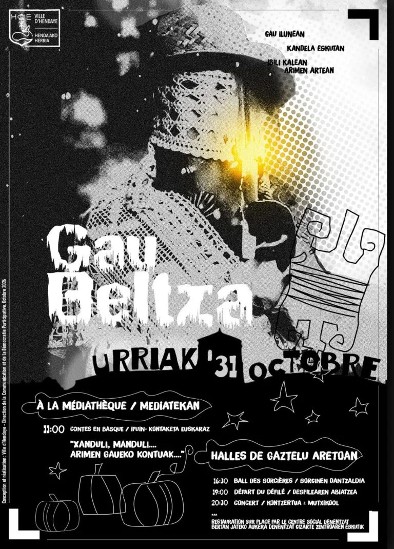 Gau Beltza - Défilé dans les rues du centre-ville