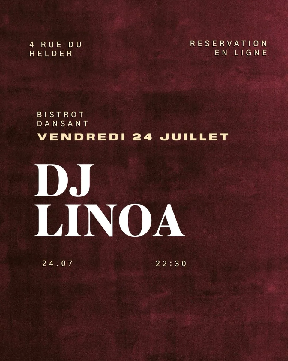 Soirée DJ LINOA au Bistro Dansant Maison Plaisir