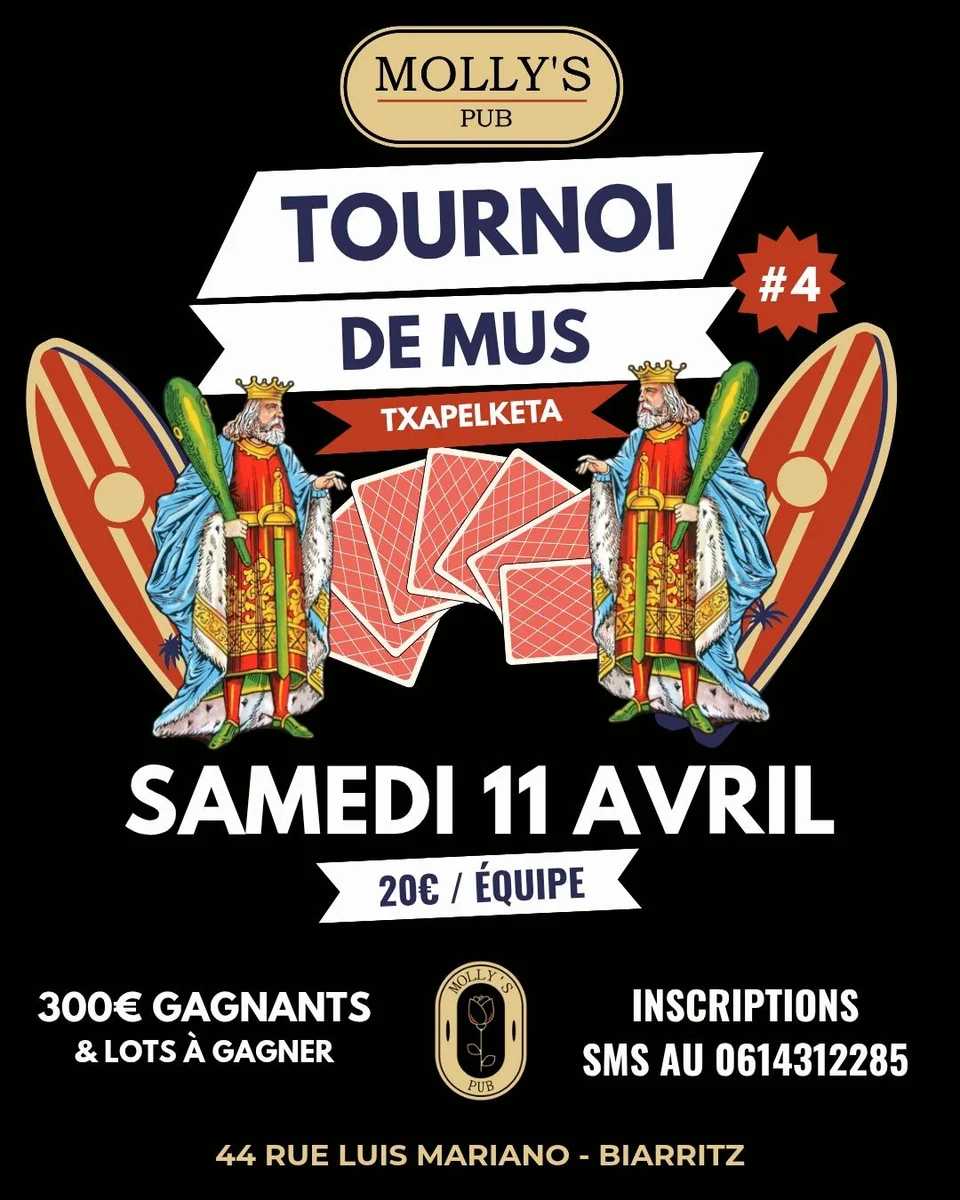 Tournoi de Mus #4 au Molly’s Pub (Biarritz)