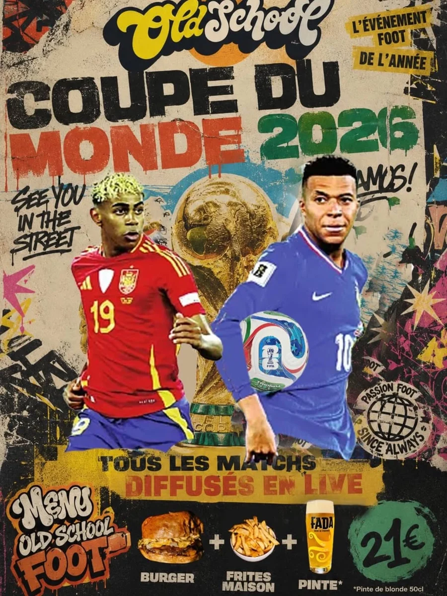 Coupe du Monde 2026 : matchs diffusés en live à l’Old School