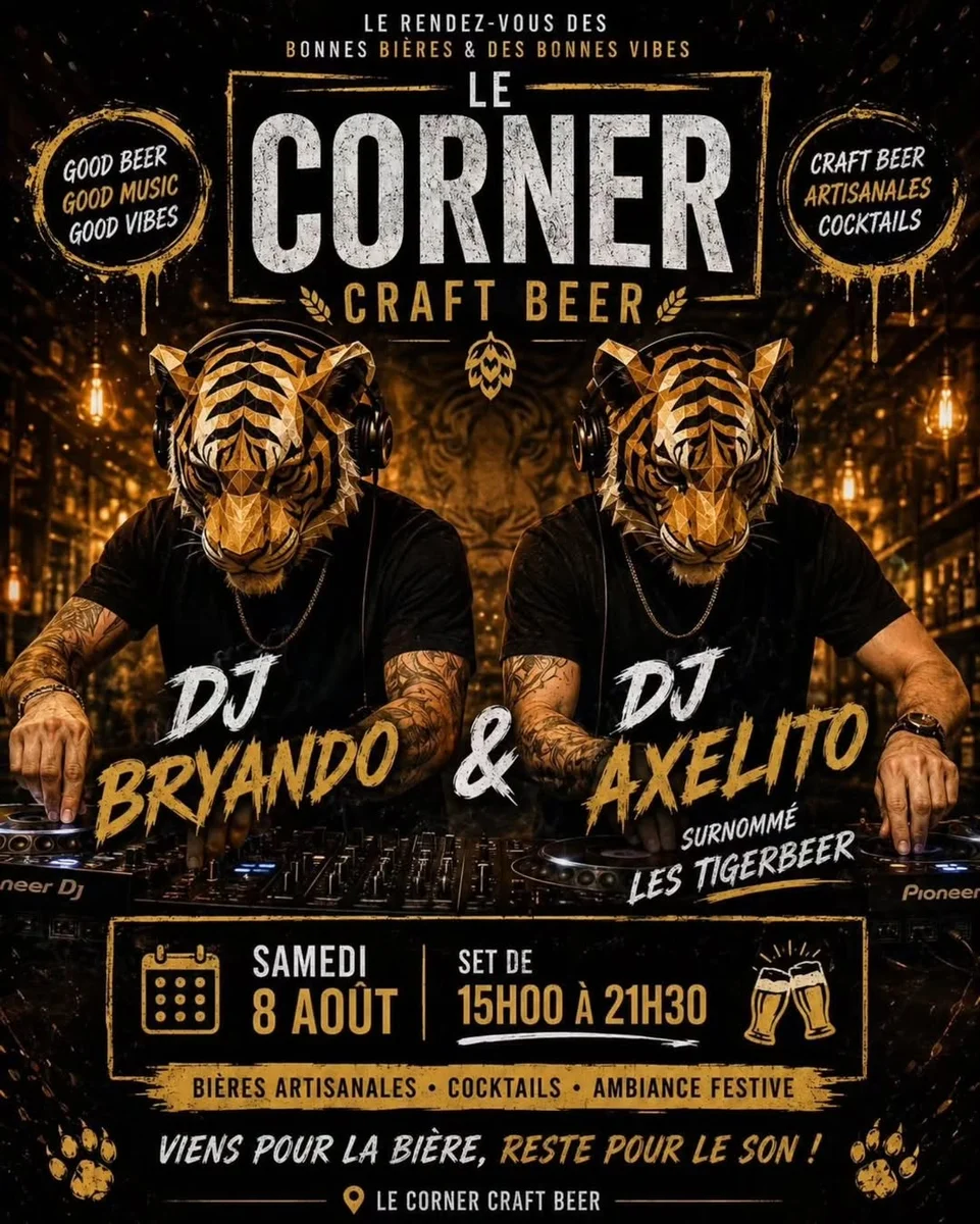 Soirée DJ avec Bryando & Axelito au Corner Craft Beer