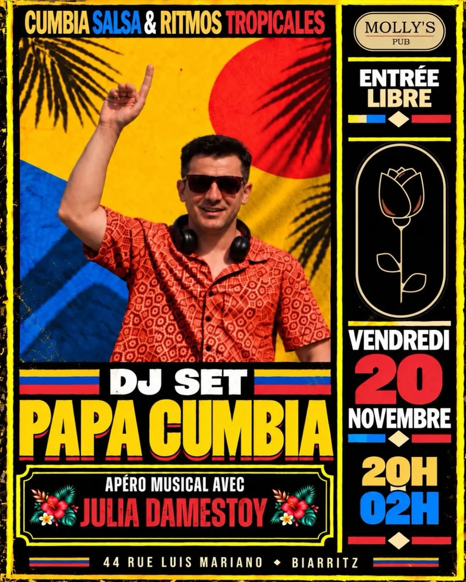 Papa Cumbia Evening with DJ Julia Damesstoy