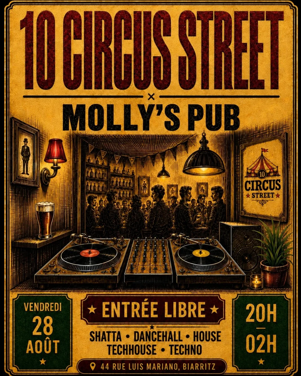 Soirée de rentrée au Molly's Pub avec 10 Circus Street