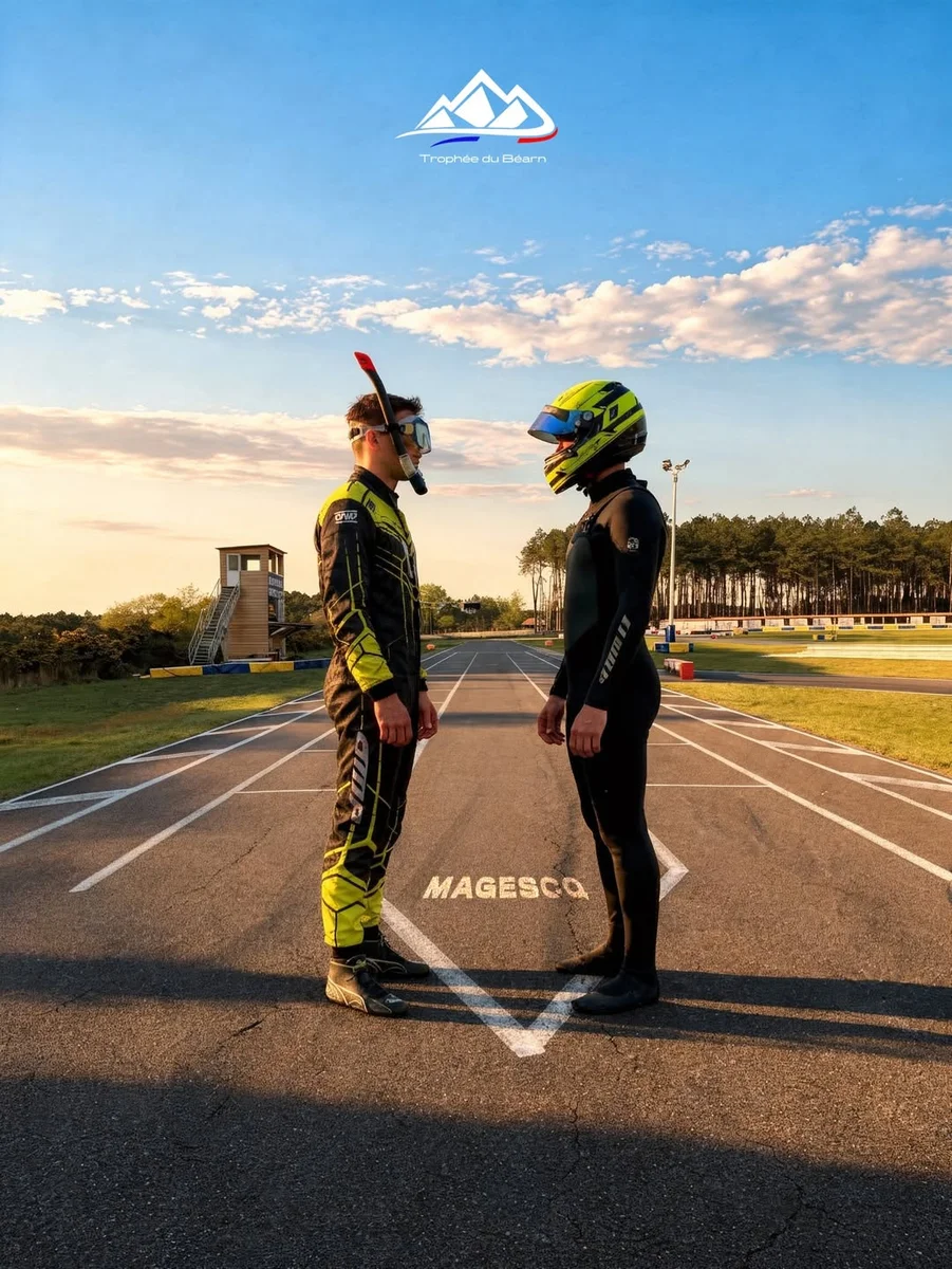 Manche 2 du Trophée du Béarn (karting) à Magescq