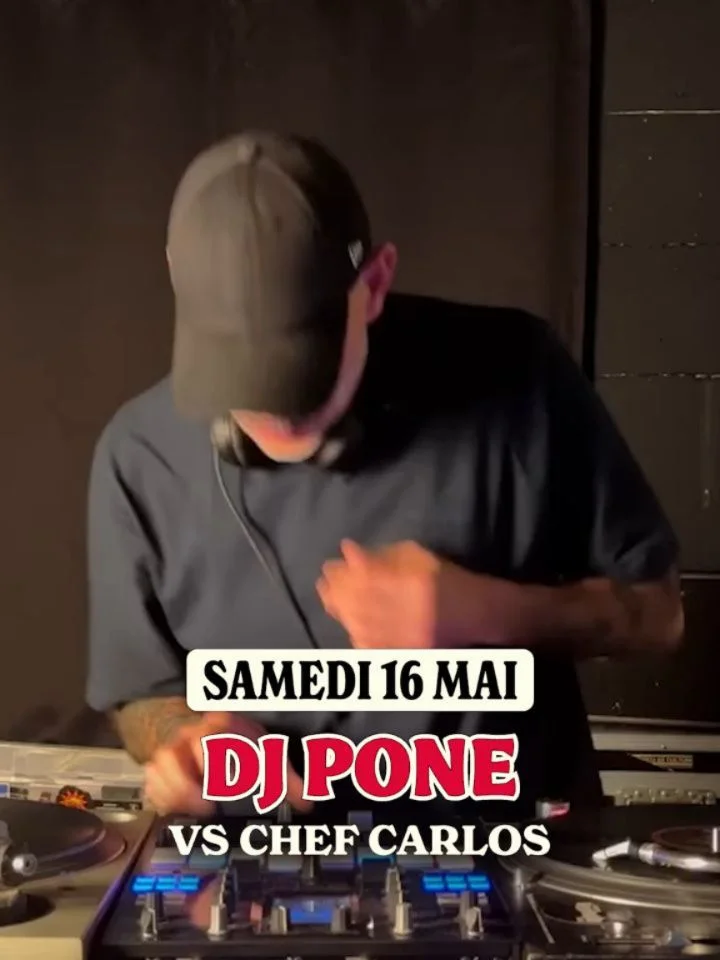 Cooking show live : DJ Pone vs Chef Carlos (entrée gratuite)