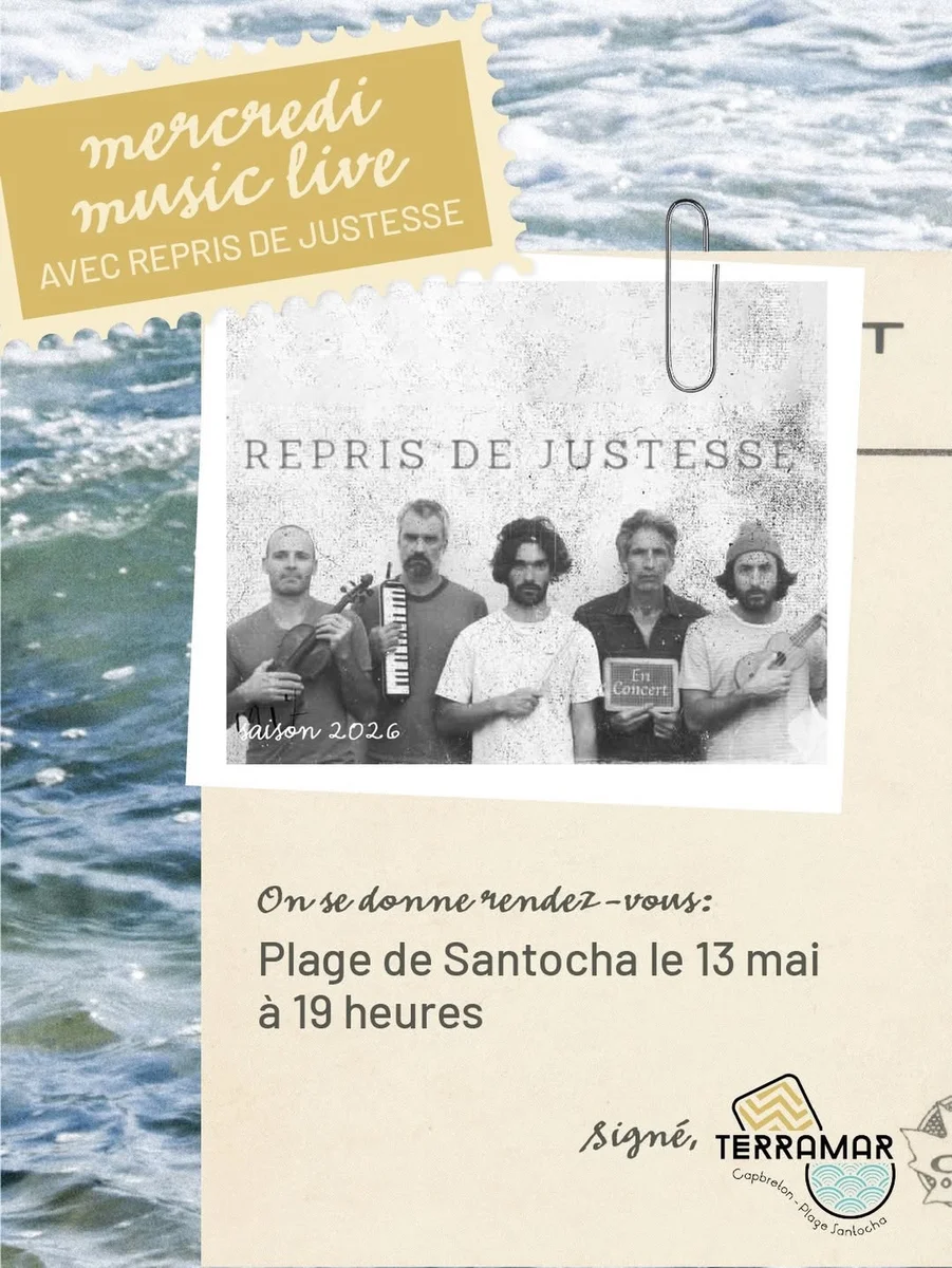Mercredi Music Live : Repris de Justesse à la Plage de Santocha