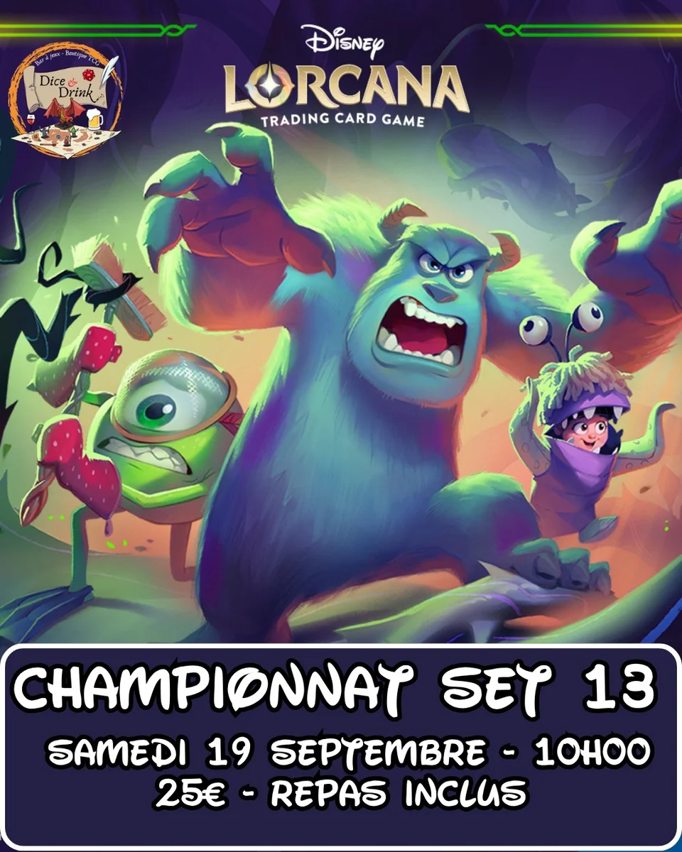 Championnat Lorcana « Invasion Épineuse » au Dice & Drink