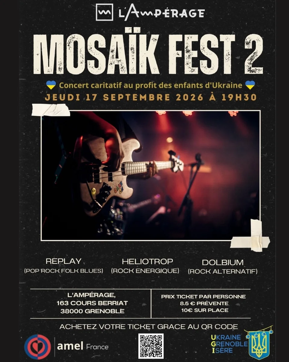 Mosaïk Fest 2 — concierto benéfico (Replay + Heliotrop + Dolbium)