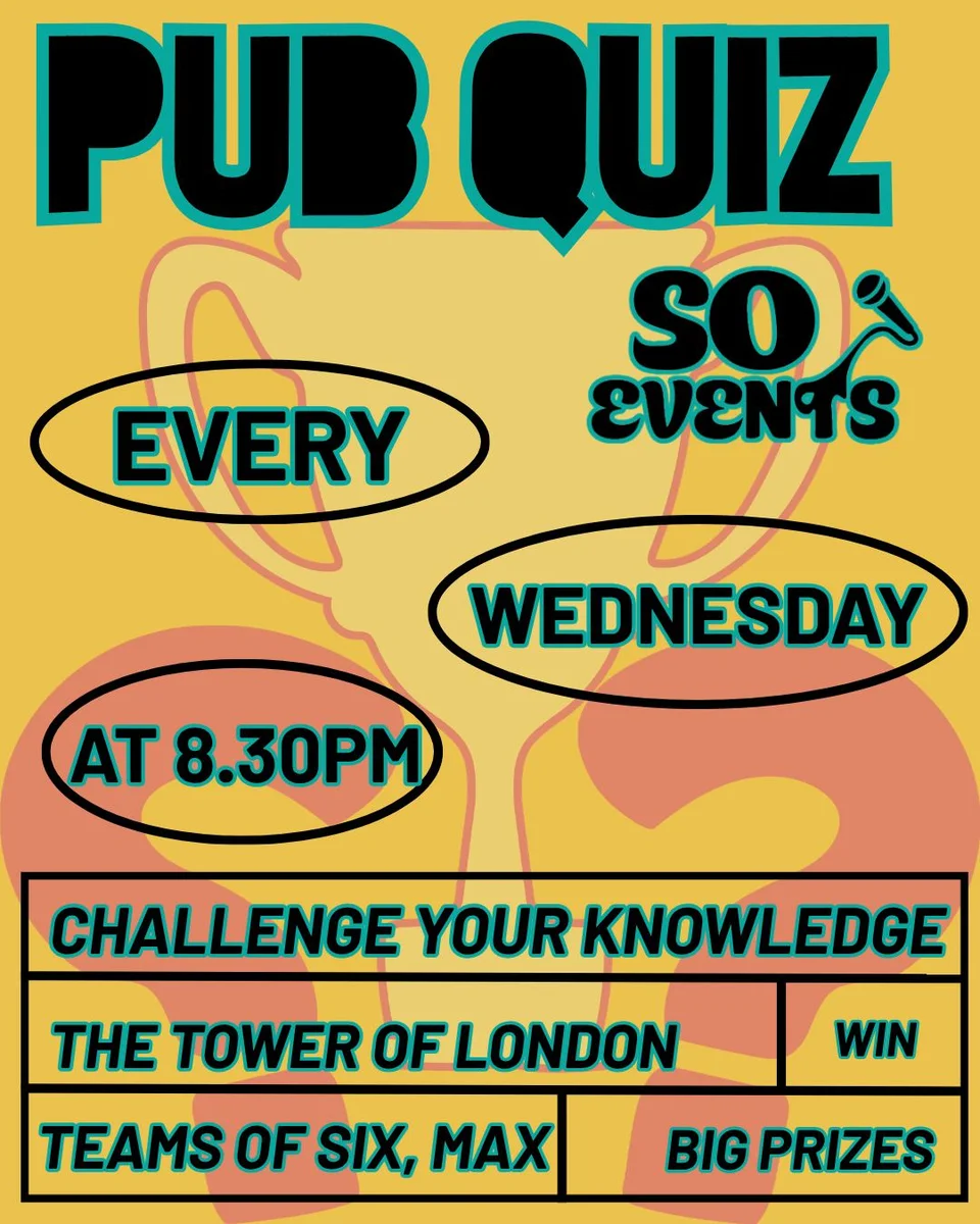 Pub Quiz con So Events en el Tower of London