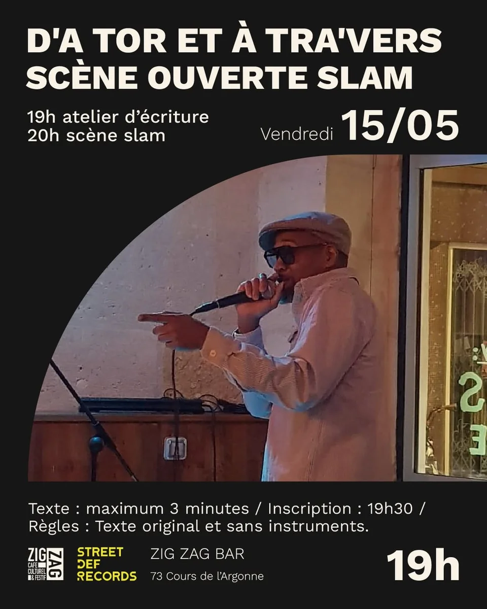 Open mic slam night “D’A Tor et à tra’vers”