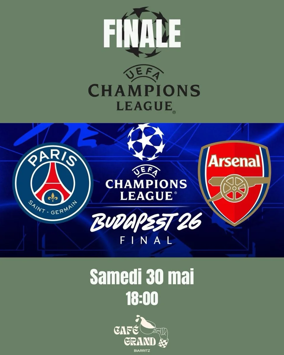 Finale de Ligue des Champions : PSG vs Arsenal sur écran géant