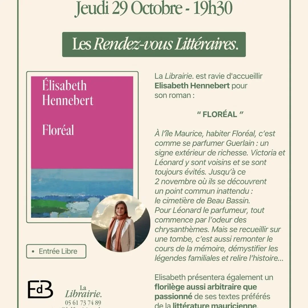 Literary meeting with Élisabeth Hennebert about « Floréal »