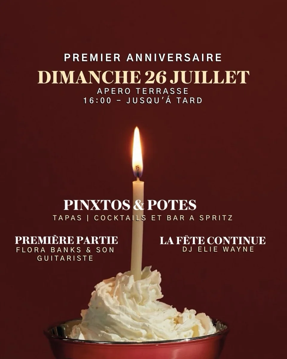Premier anniversaire : Apéro Terrasse et DJ ELIE WAYNE au Bistro Dansant Maison Plaisir