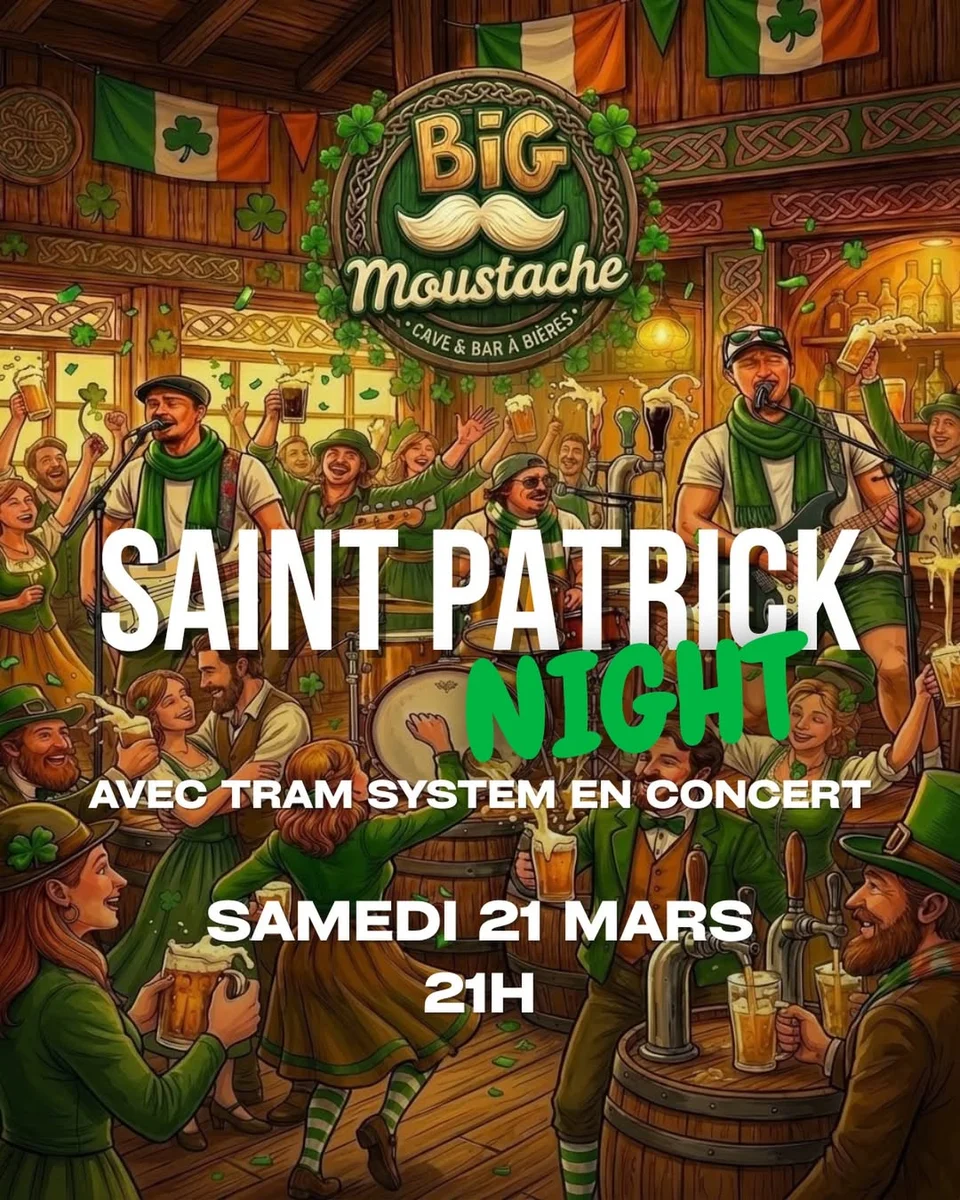 Saint Patrick Night : Tram System en concert au Big Moustache