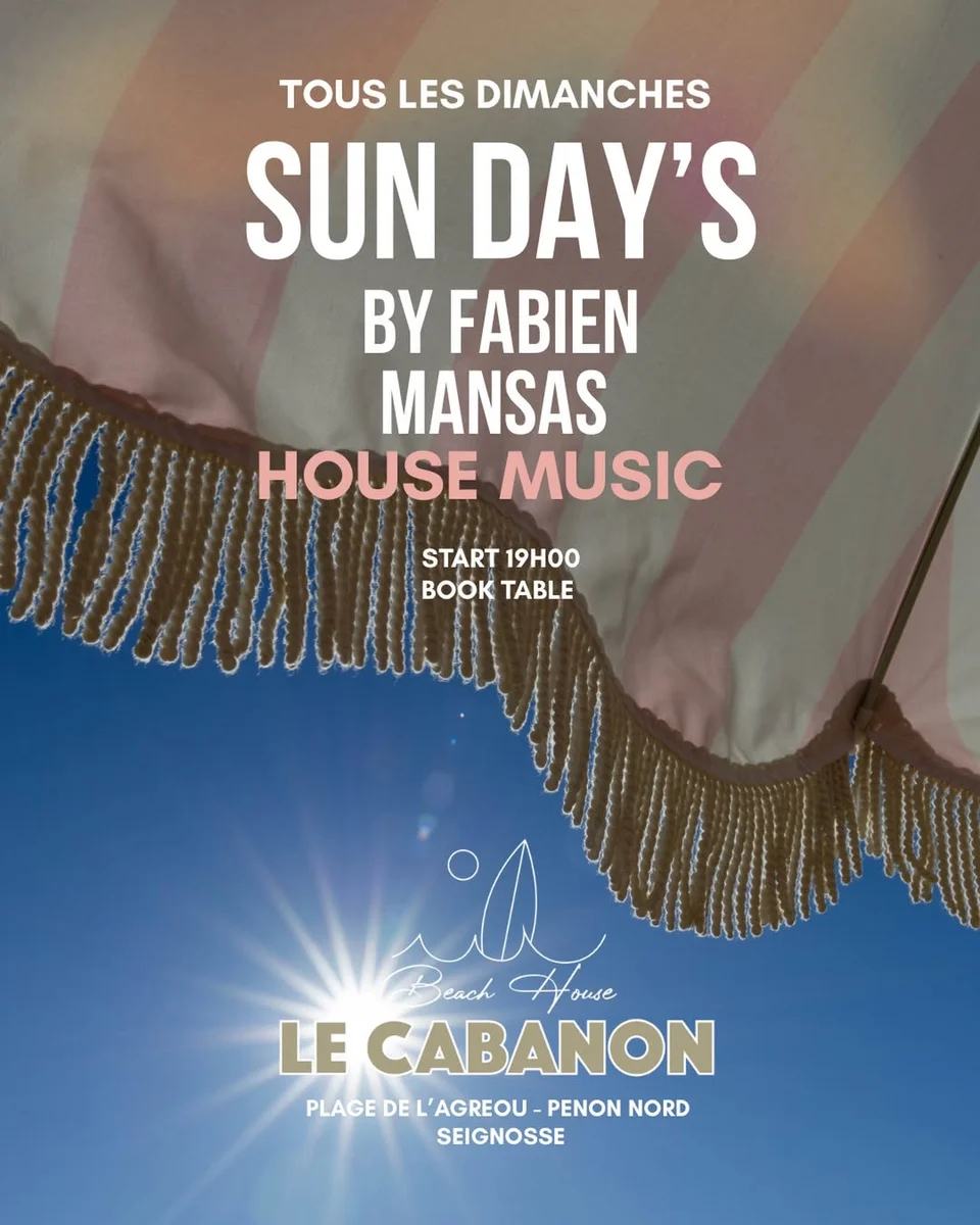 Sun Days by Fabien Mansas – House Music en el Cabanon Beach House