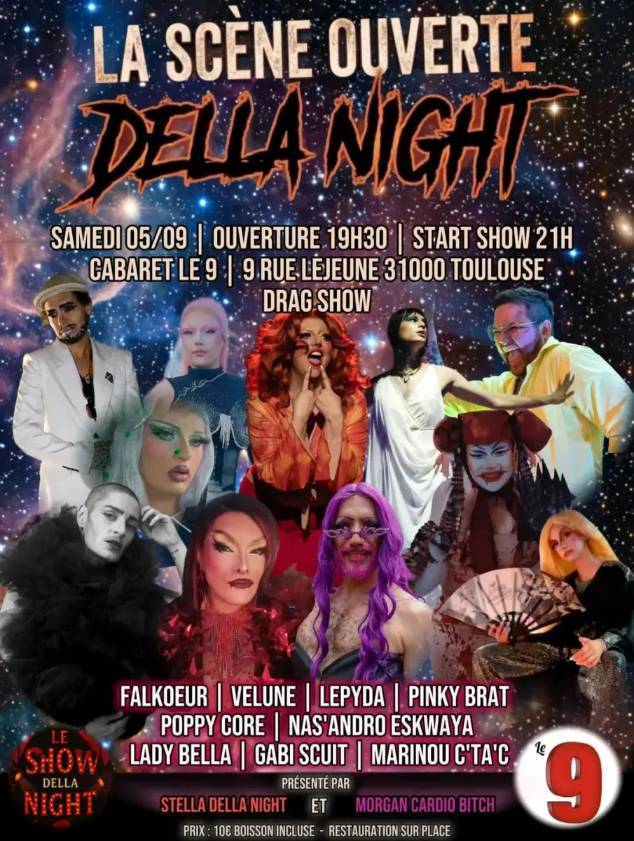 Soirée Drag Show Exceptionnelle au Cabaret Le 9