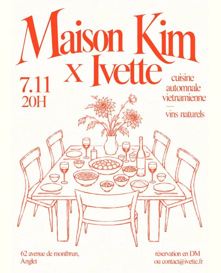 Soirée pop-up : Maison Kim x Ivette - Cuisine automnale vietnamienne