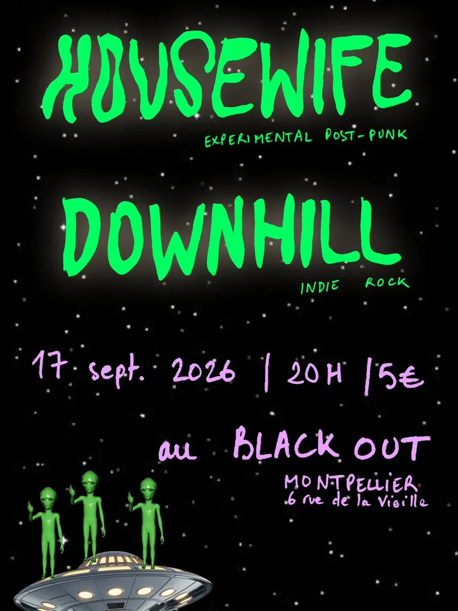 Velada de Post Punk e Indie Rock con Housewife y Downhill