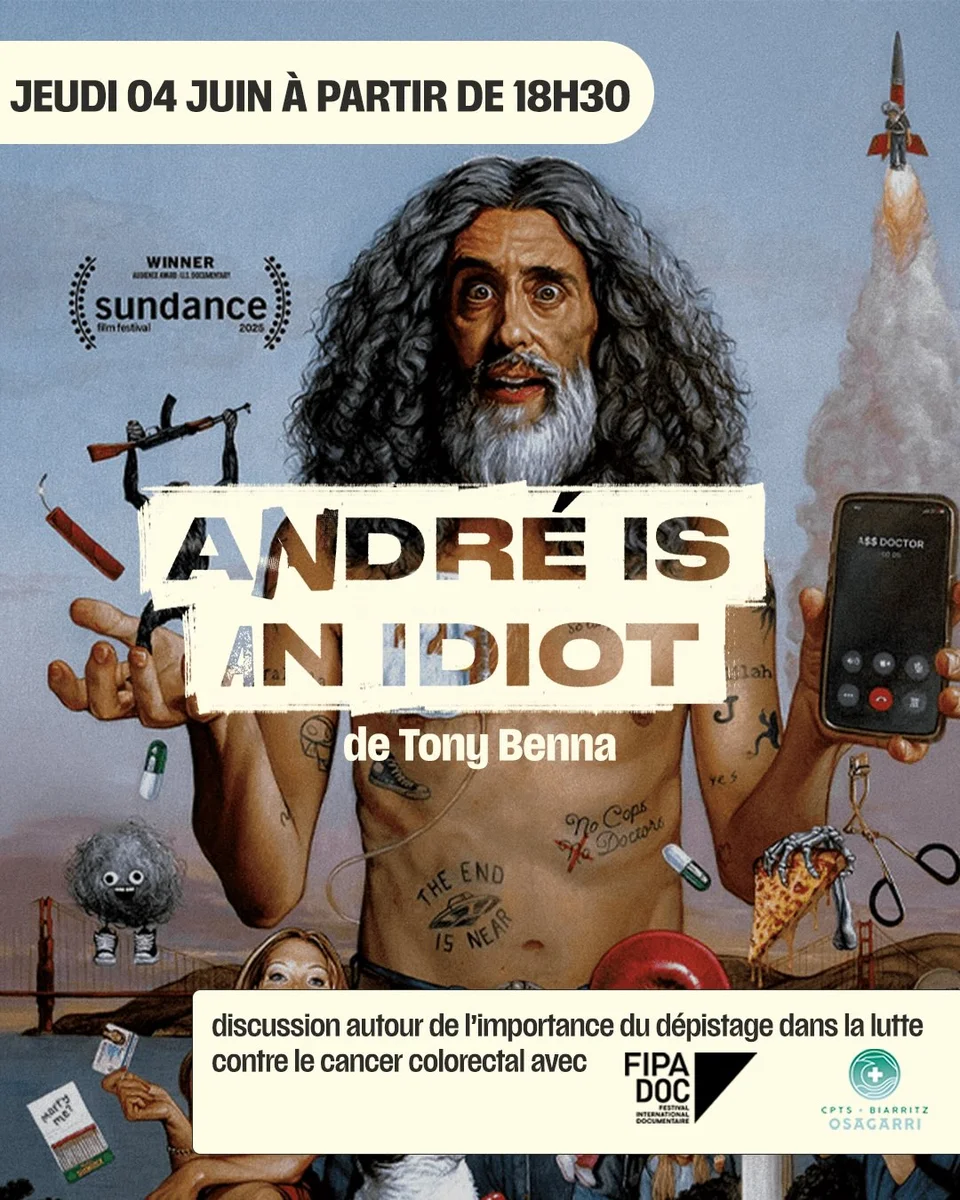 Soirée FIPADOC : projection « André Is An Idiot » + discussion dépistage cancer colorectal