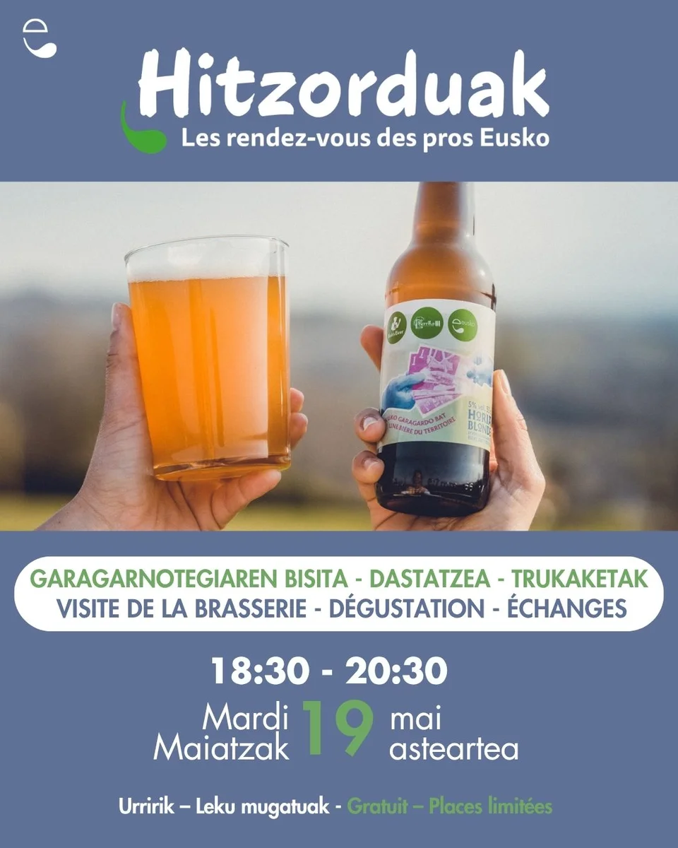 Hitzorduak : visite de la brasserie & dégustation de la bière Eusko