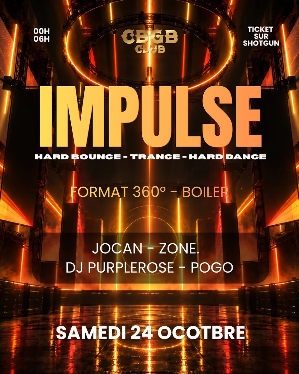 Noche IMPULSE 360° en CBGB Club