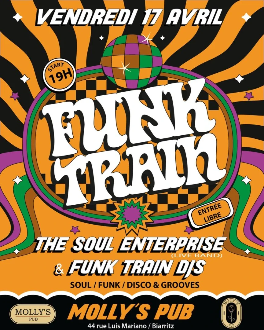 Funk Train #4 au Molly’s Pub (The Soul Enterprise + DJs)