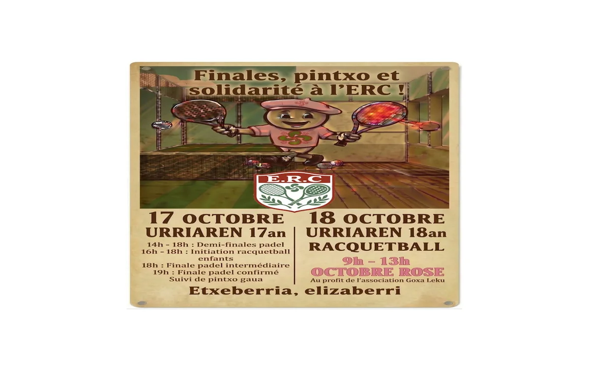 Torneo de Pádel - Pintxo y solidaridad en el ERC