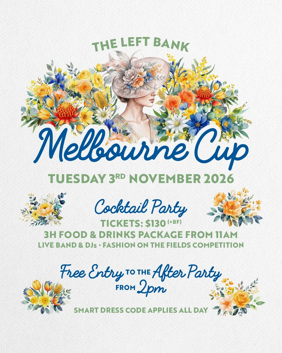 Cocktail Party de la Melbourne Cup en The Left Bank