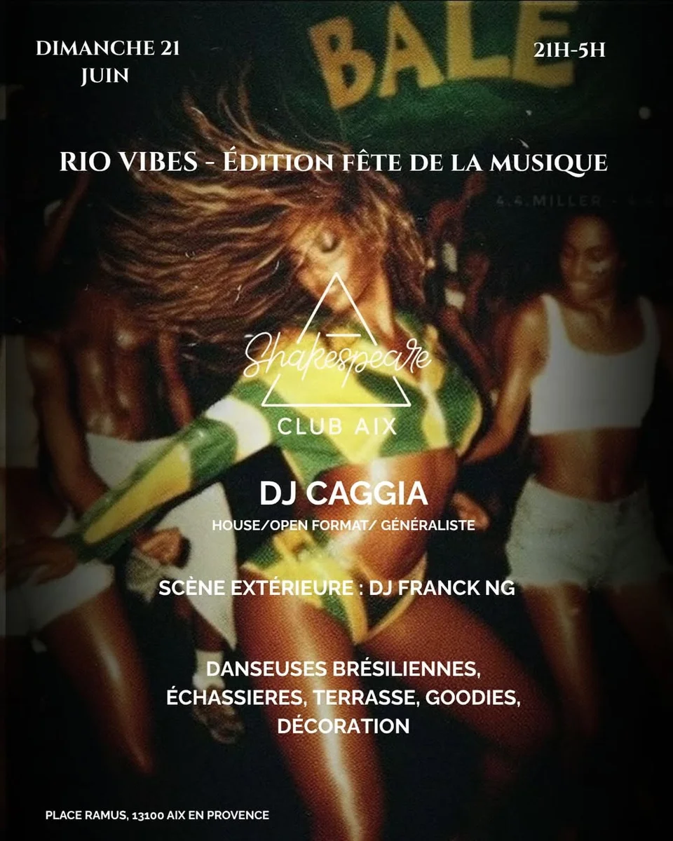 RIO VIBES – Édition Fête de la Musique au Shakespeare