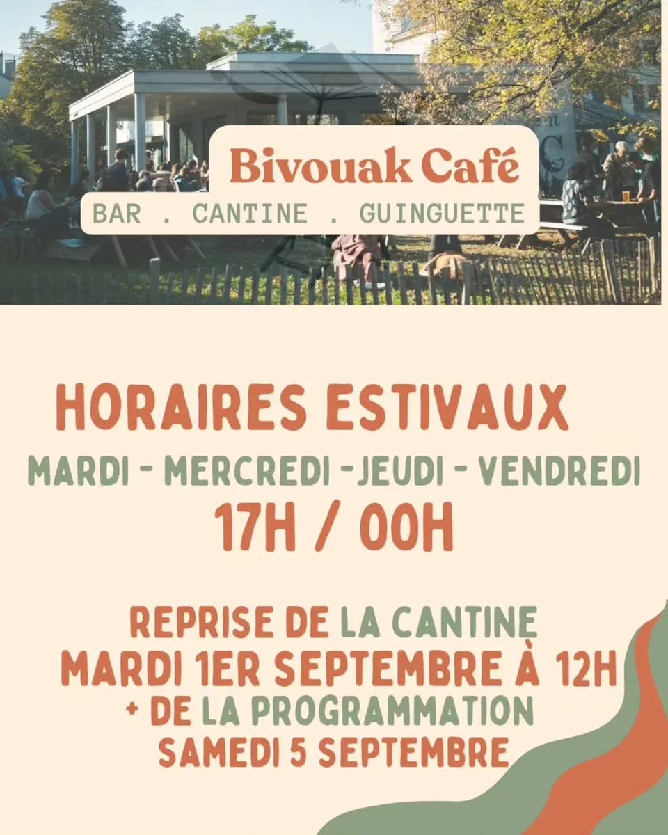 Programación musical en el Bivouak Café
