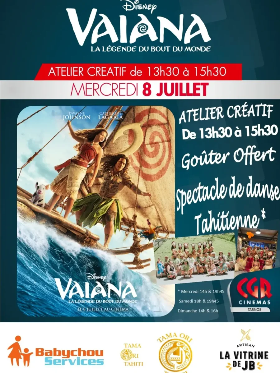 Sesión de Cine: Vaiana, La Leyenda del Lugar al Final del Mundo