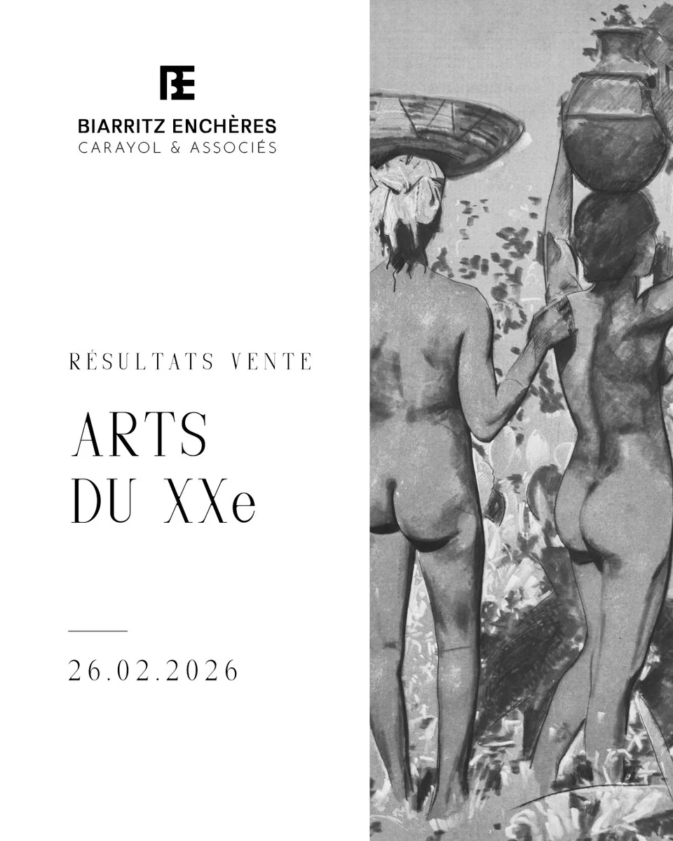 Vente aux enchères « Arts du XXe » – Biarritz Enchères