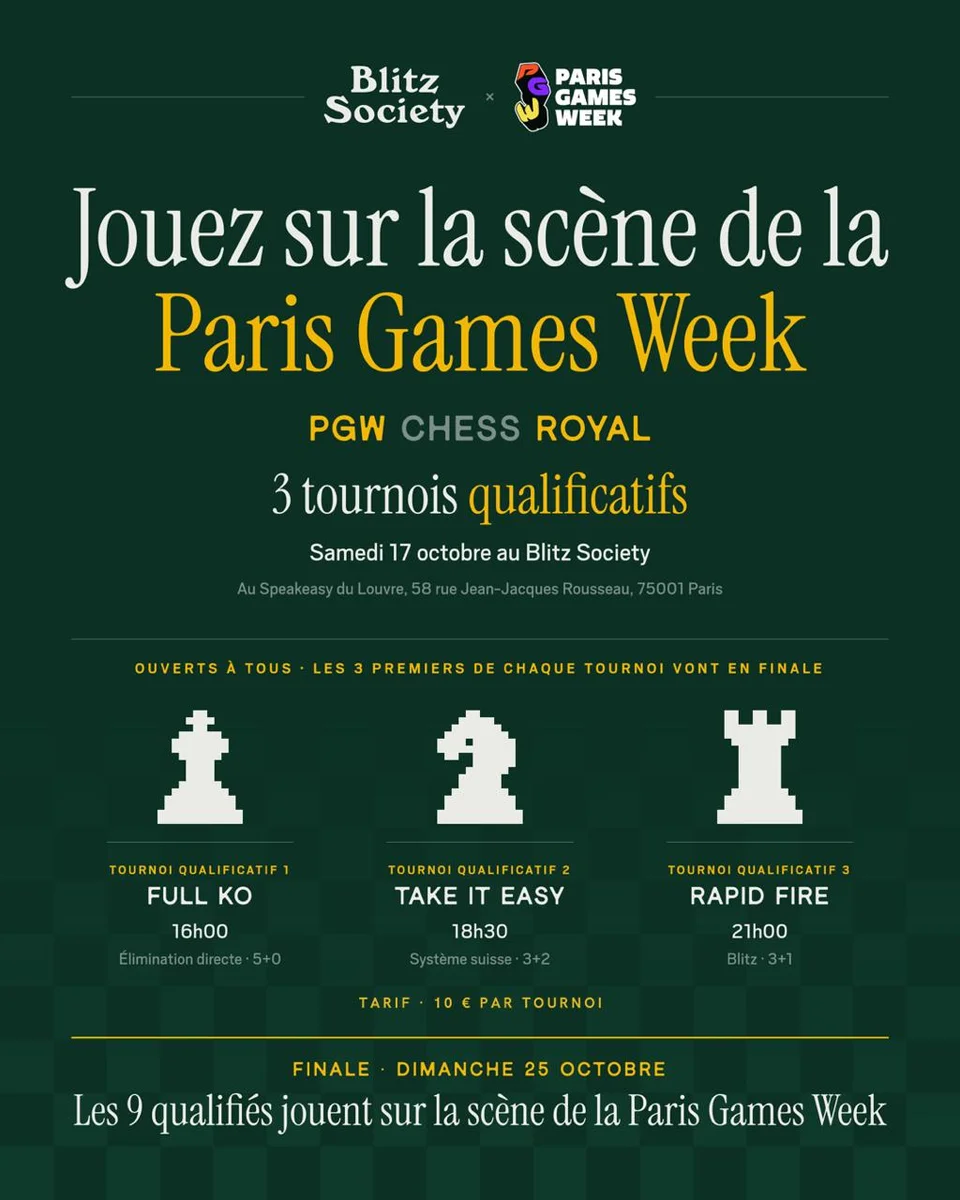 PGW Chess Royal Final at Paris Games Week