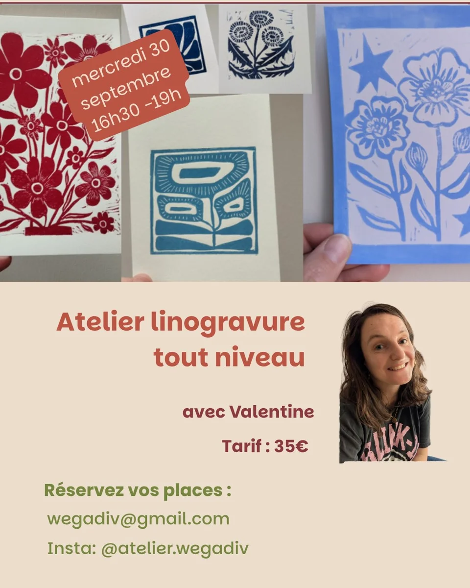 Atelier linogravure tout niveau