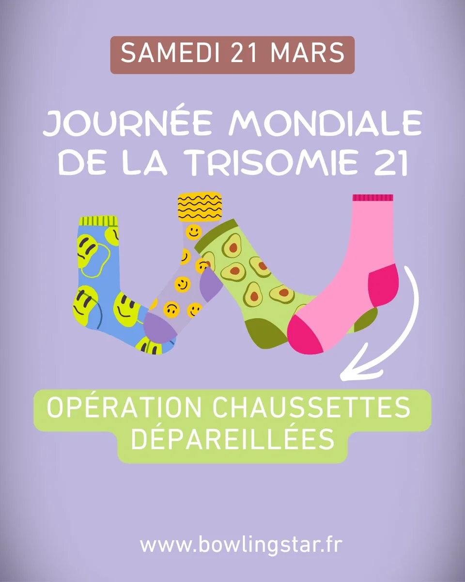 Opération chaussettes dépareillées – Journée mondiale de la trisomie 21