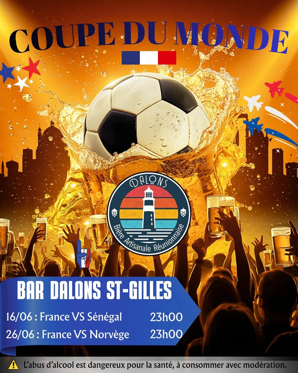 Diffusion Coupe du Monde : France vs Sénégal au Bar Dalons St-Gilles