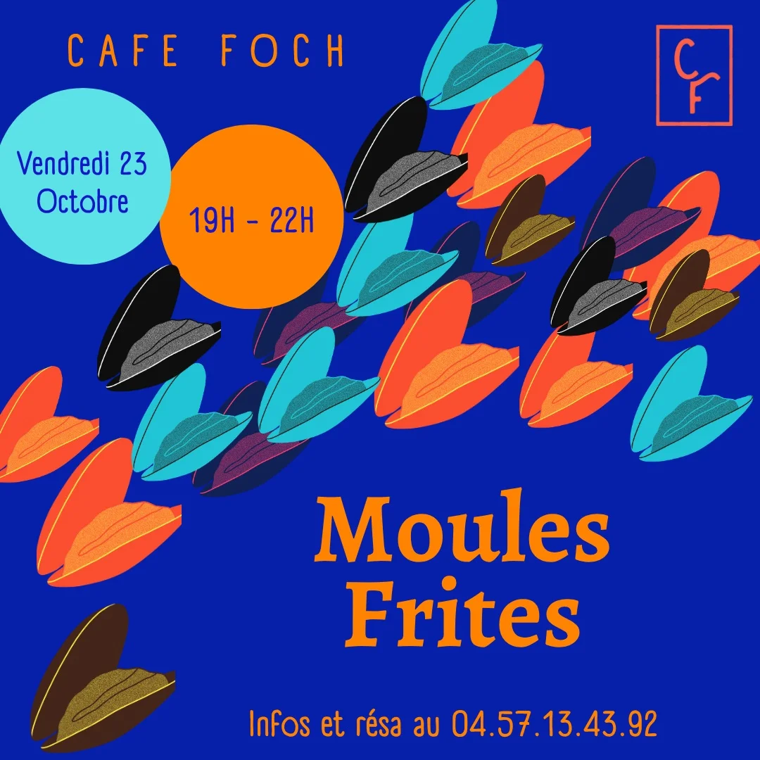 Noche de Mejillones-Papas Fritas en Café Foch