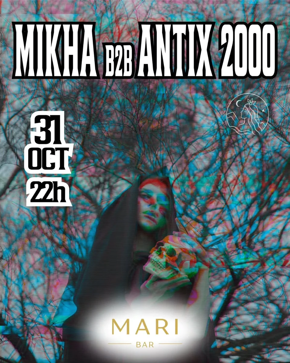 Soirée Gau Beltza au Mari Bar avec MIKHA B2B ANTIX 2000