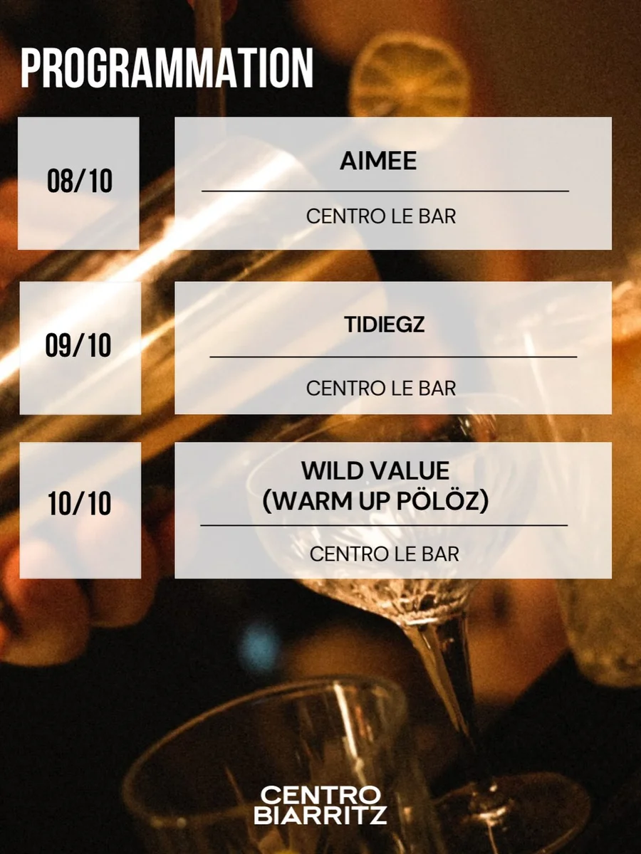 Soirée TIDIEGZ au Centro Biarritz