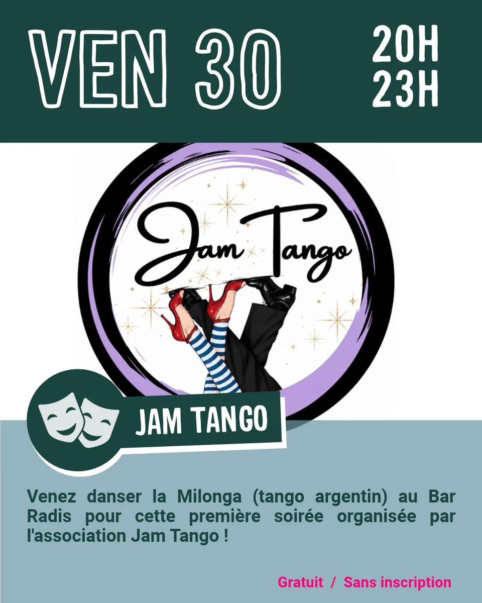 Jam Tango : Milonga au Bar Radis