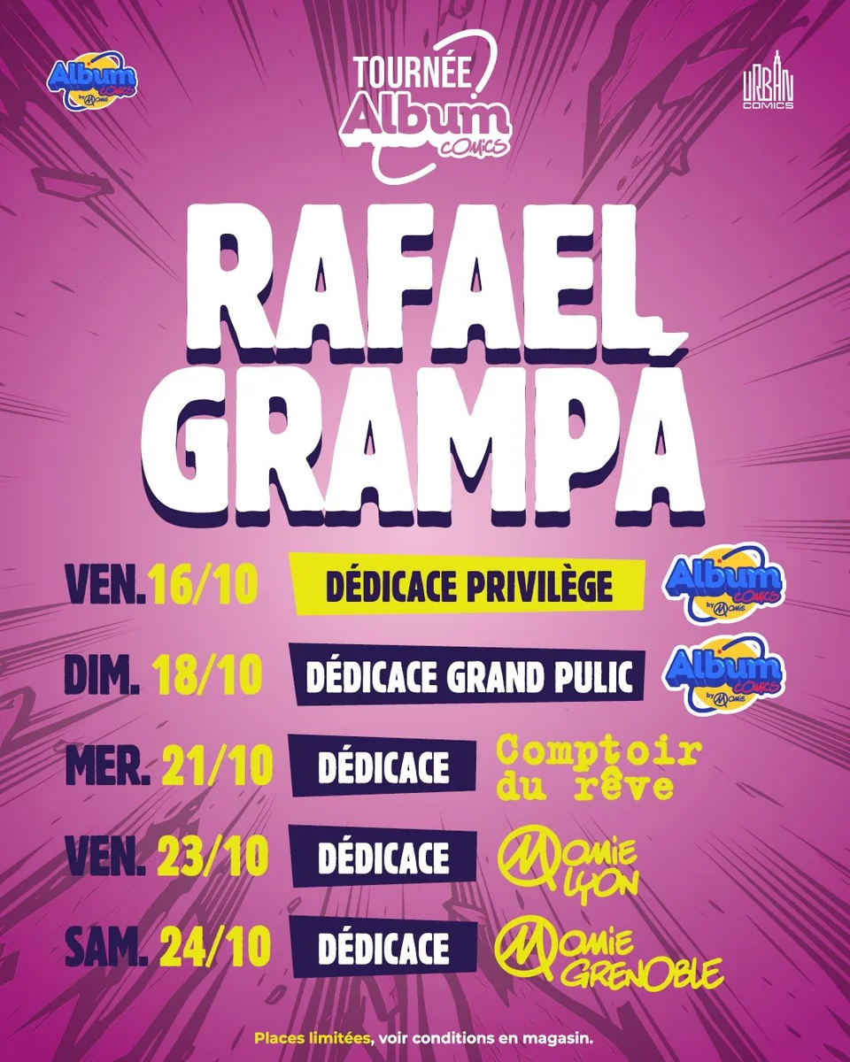 Séance de dédicace VIP de Rafael Grampá chez Album Comics