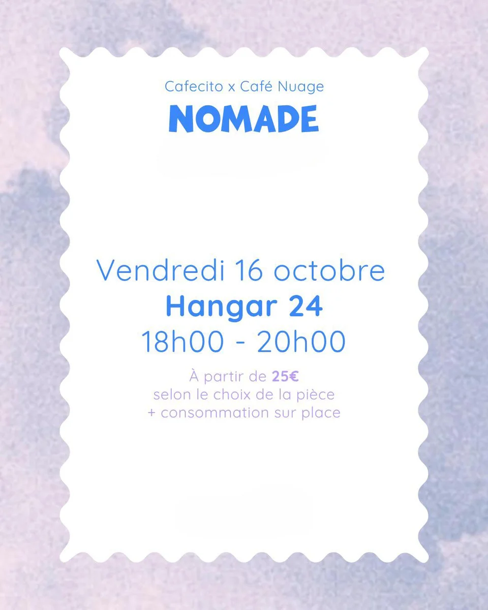 Nomadic ceramic painting workshop with Cafecito x Café Nuage