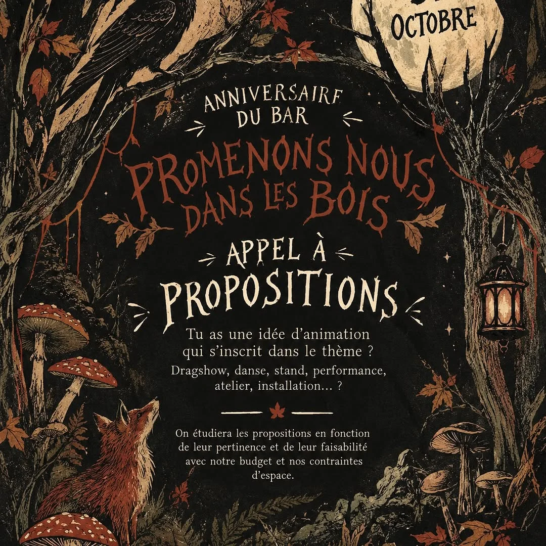Promenons-nous dans les bois — 3 ans du bar