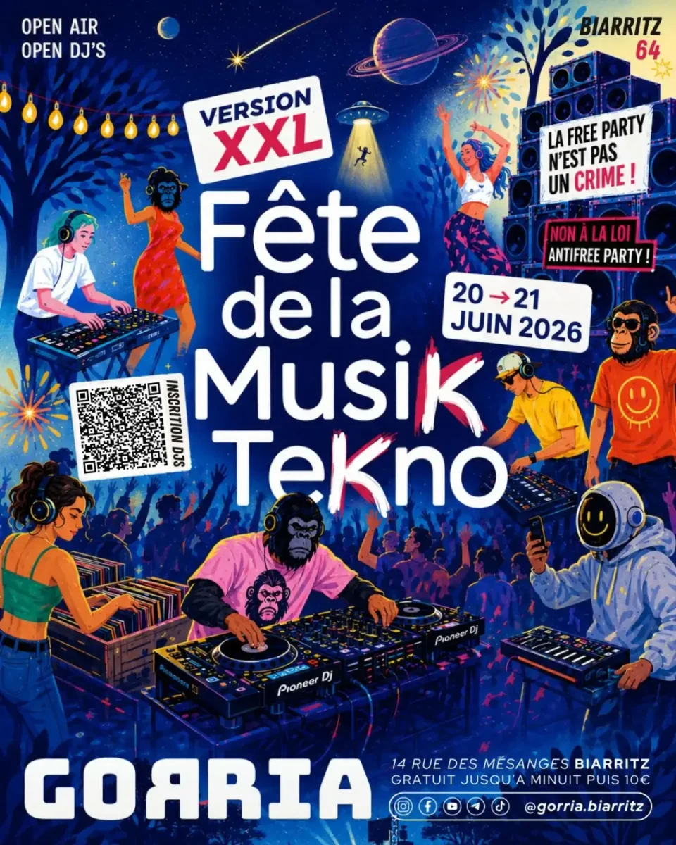 Fête de la MusiK TeKno XXL au Gorria
