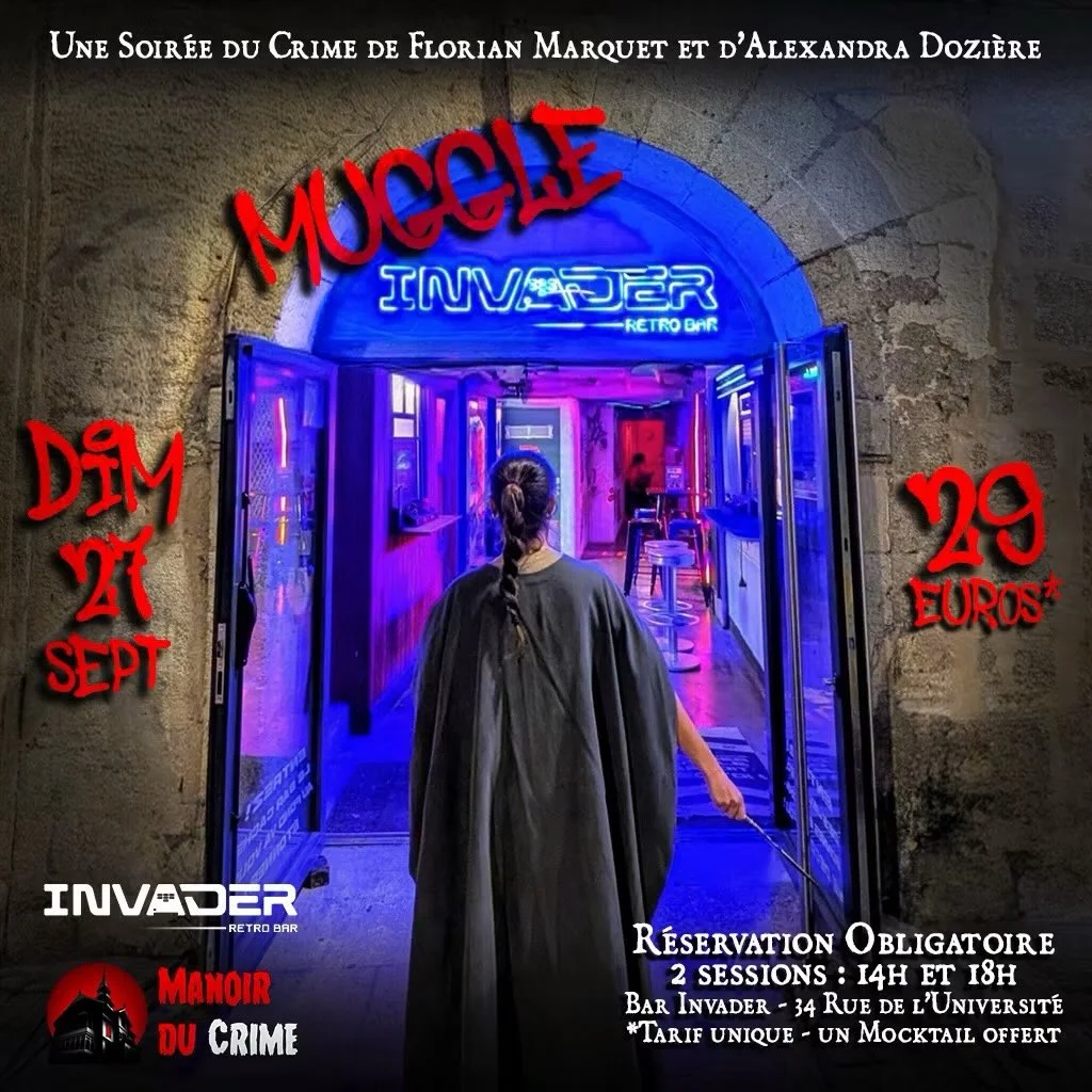 Noche de Investigación Inmersiva en Bar Invader: Le Manoir du Crime